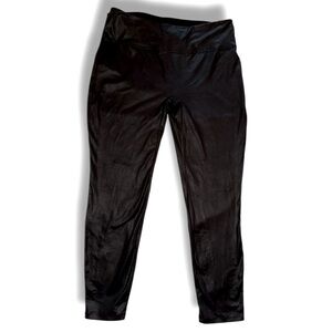 🍭 Y2K Ophelia Roe Shiny Black Leggings Size XL - Excellent Condition 2000’s Glam